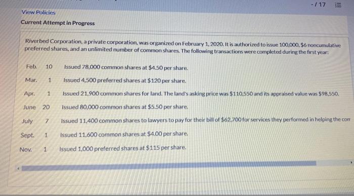  - / 17 View Policies Current Attempt in Progress Riverbed Corporation,