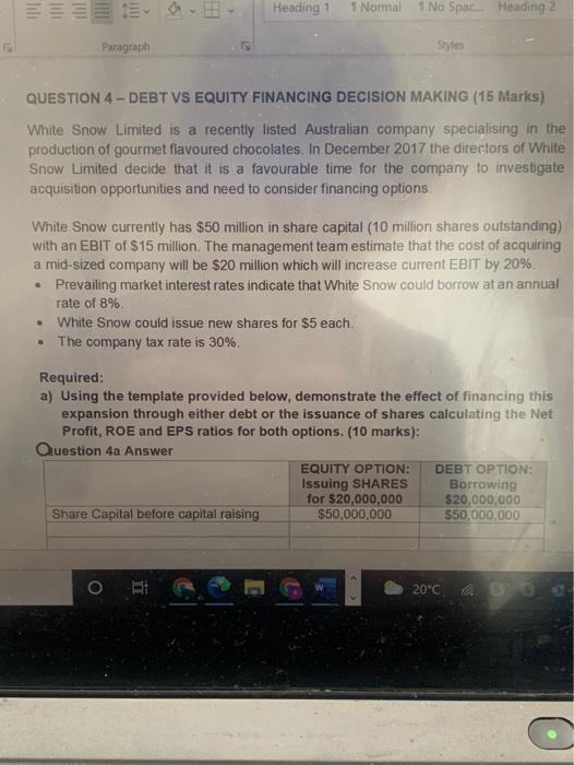  Heading 1 1 Normal 1 No Spac... Heading 2 Paragraph IS