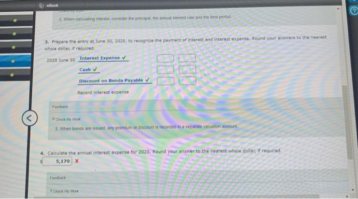 Line) On January 1, 2020, Harrington Corporation sold 594,000 of 15-year, 11%