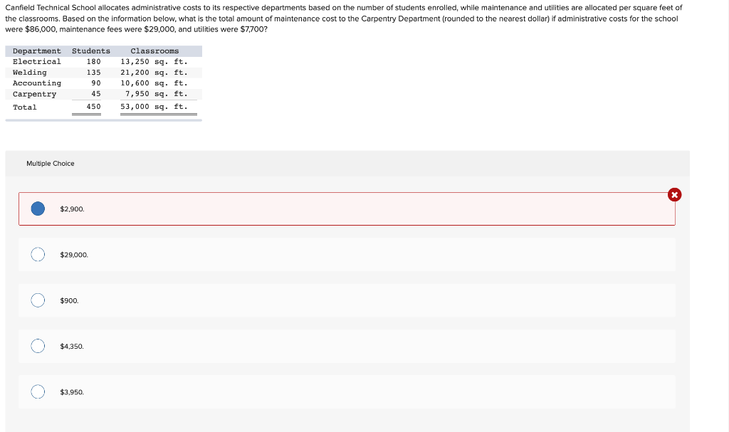 #1 #2 #3 Canfield Technical School allocates administrative costs to its respective