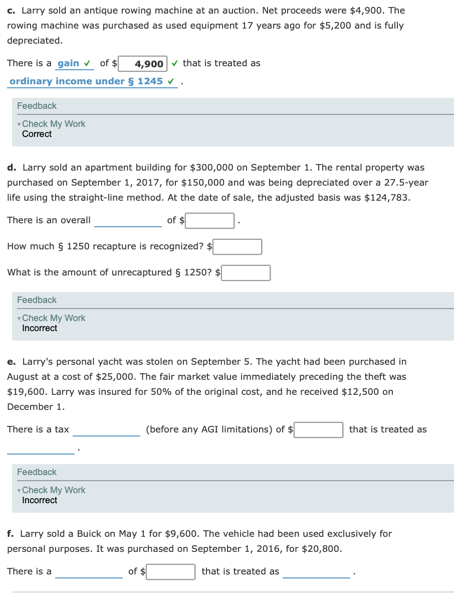am not getting the last few parts. Problem 14-77 (LO. 8, 9,