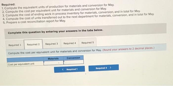 manufactures a caulking compound that goes through three processing stages prior to