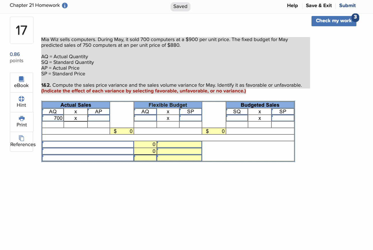  Chapter 21 Homework Help Save & Exit Submit 17 Mia Wiz
