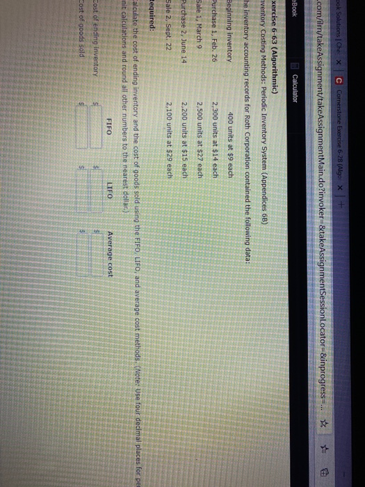  Dok Solutions Che X C Cornerstone Exercise 6-28 (Algo x +