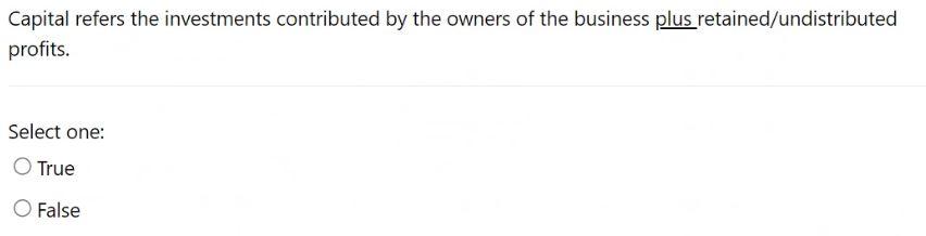 using the cash budgets. Select one: True False For every debit entry
