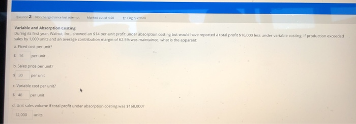  2 No m e ut of 50 Ft Variable and Absorption