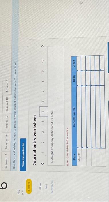 calculate the interest amounts. (Do not round intermediate calculatic Use those calculated