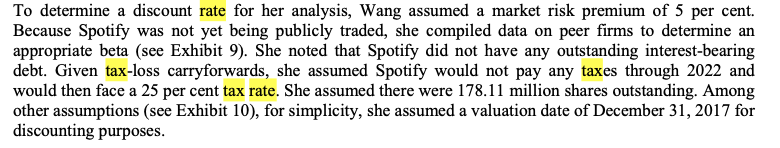 Using the information provided by the case, particularly in the Spotifys section