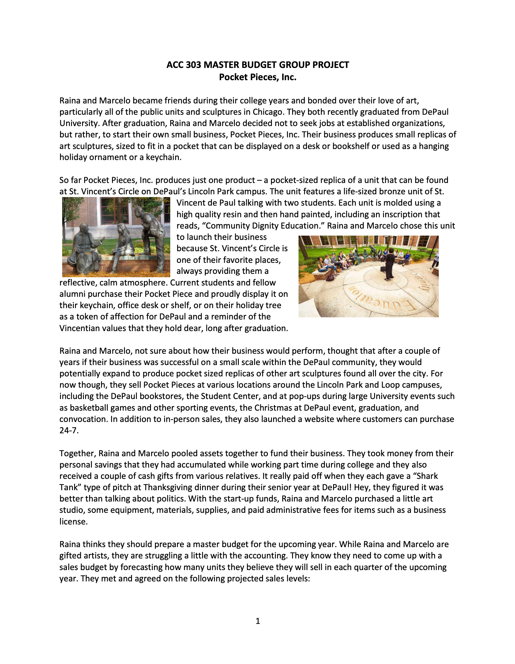  8. Pocket Pieces pays quarterly dividends of $1,500. 9. Pocket Pieces