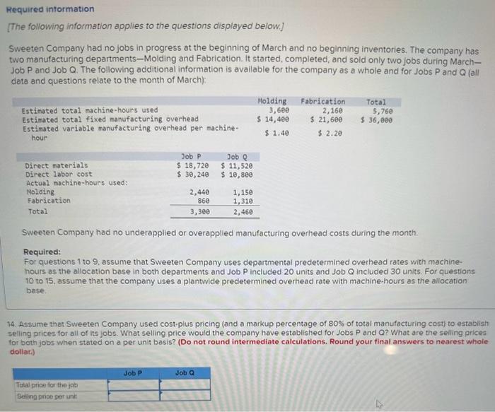 with machine-hours as the aliocation pase. 5. What vere the compony's predetermined