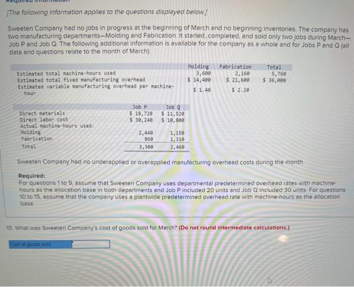 overhead rates in the Molding Deportment and the Fabrication Department? (Round your