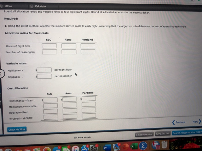 Fixed Costing and Performance Evaluation AirBorne is a small airline operating out