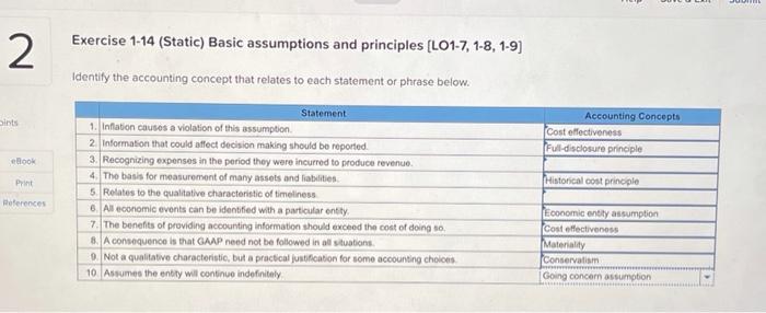  Exercise 1-14 (Static) Basic assumptions and principles (L01-7, 1-8, 1-9) 2