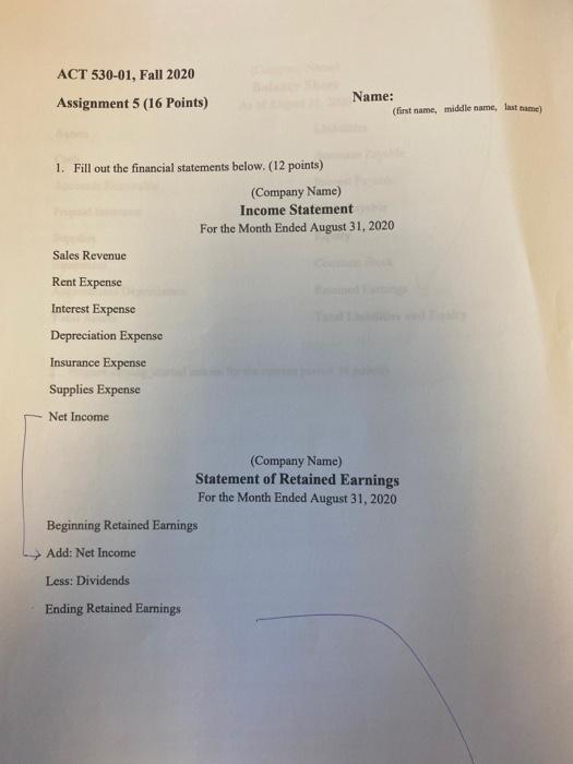 middle name, last name) Complete the adjustments and adjusted trial balance below.