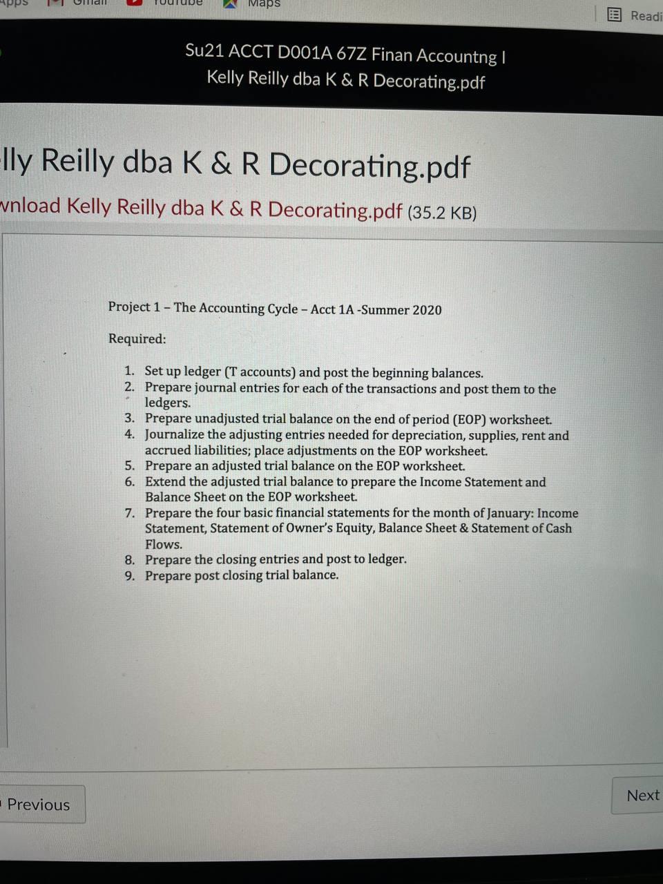 & R Decorating.pdf (35.2 KB) Project 1 - The Accounting Cycle -