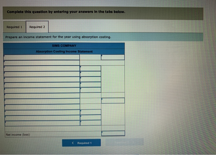 1, 2019. Its cost and sales information for this year follows. Manufacturing