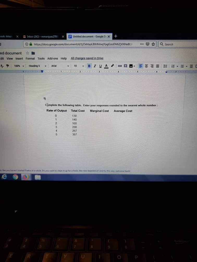 work: Attem * Inbox (242) - mmarquez2708 X Untitled document -