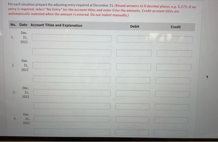 great. Wildhorse Co. has the following information available for accruals for the