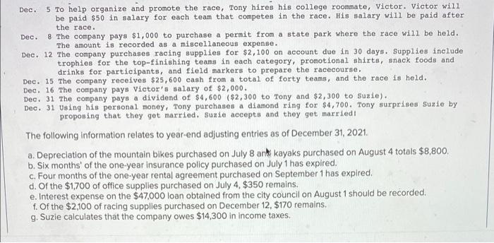 their new business. They begin by offering clinics for basic outdoor activities