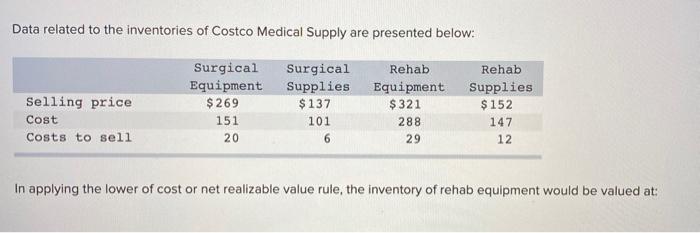  4 multiple choice questions. (As per chegg study policy.) Data related