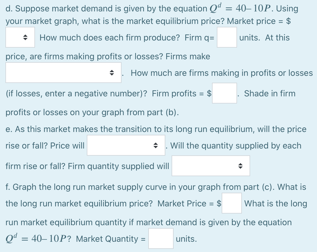 MC(q) : q/2 where q is the quantity of widgets produced. TC(q)