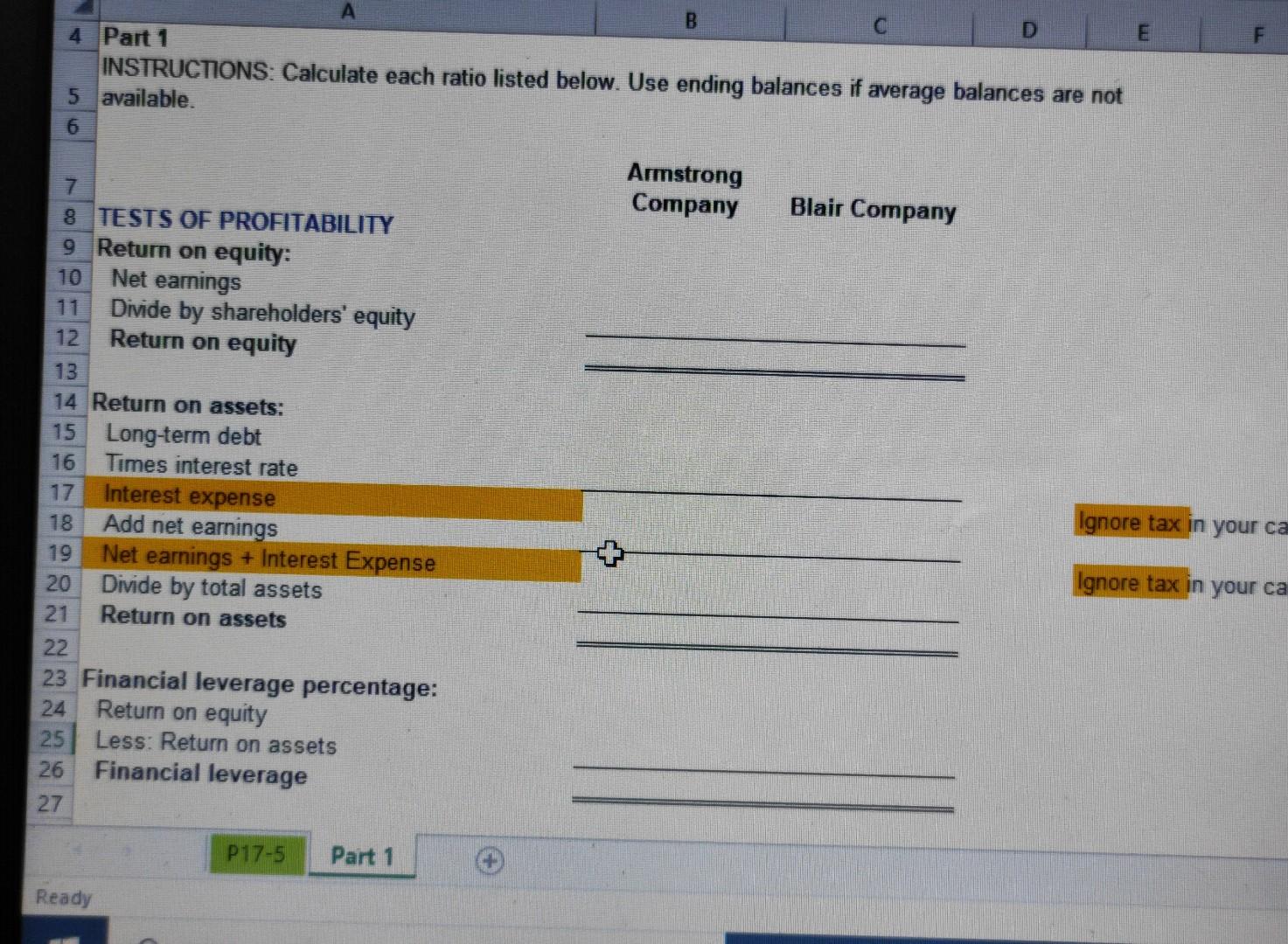 figures for your company in A&B Armstrong Company 2020 Statement of Financial