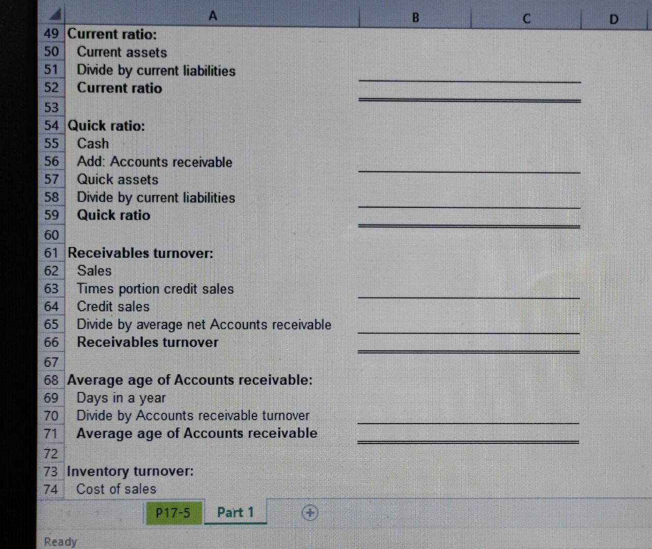 equipment (net) 70,000 Other non-current assets 42,500 Total assets $ 2.00,000 Current