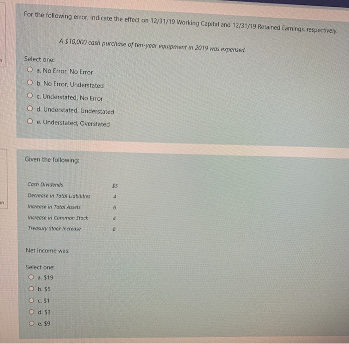 what is the answer for 3 and 4 please For the following
