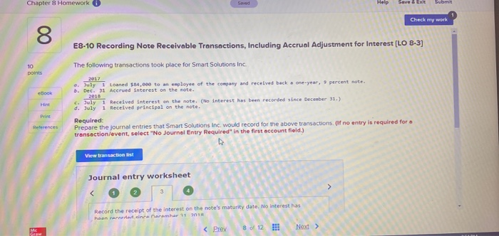  Caper HD LWORK Melo Save & Som Check my work E8-10