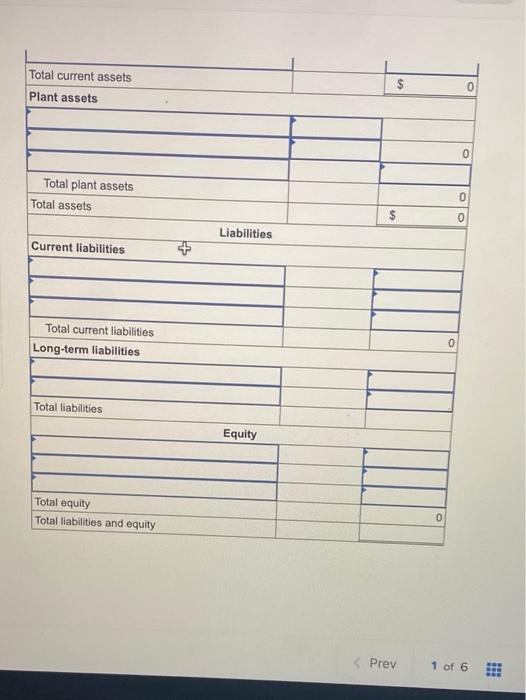 as of December 3 Merchandise inventory $ 4,800 Land $ 25,800 Accounts