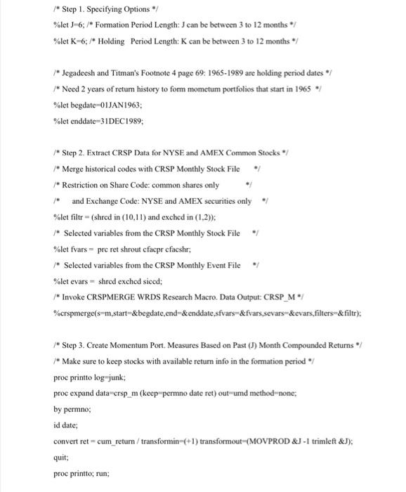 indicator to construct trading strategy 2. Show the main steps of how