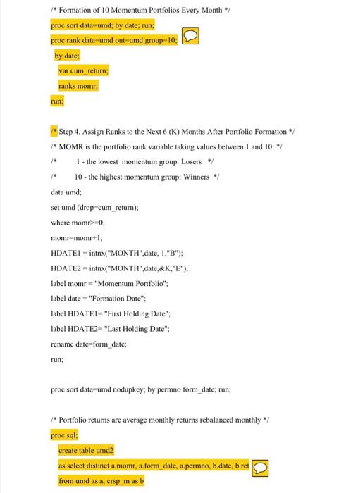 you construct your trading strategy, including data selection, sample period, the main