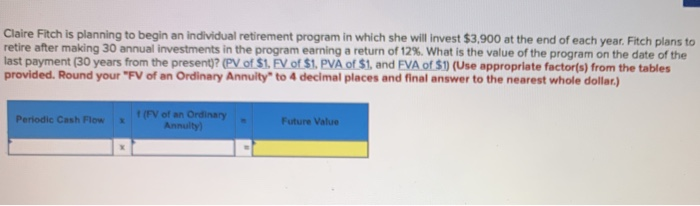 at the end of each year for the next ten years. If