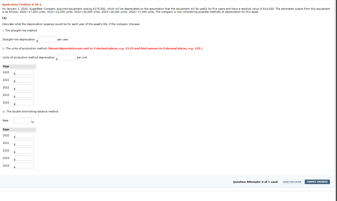 i need this asap ty Application Problem 8-4A a On January 1,