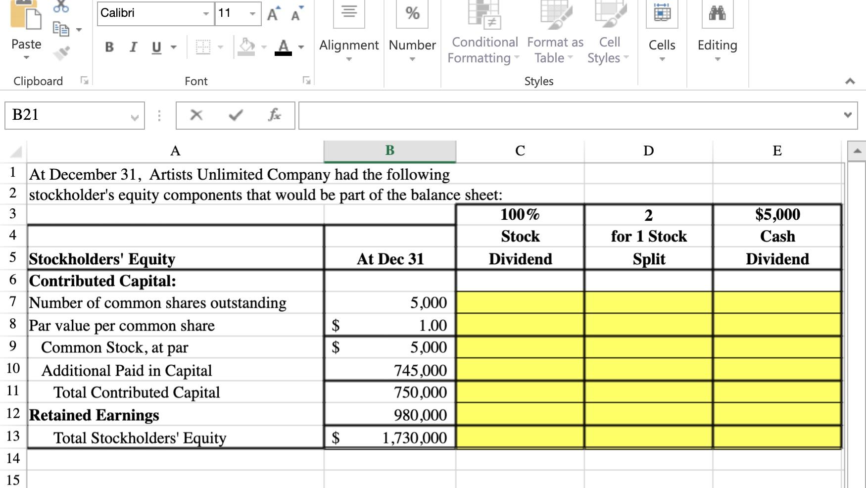  Calibri 11 A A = % Paste BIU- A Alignment Number