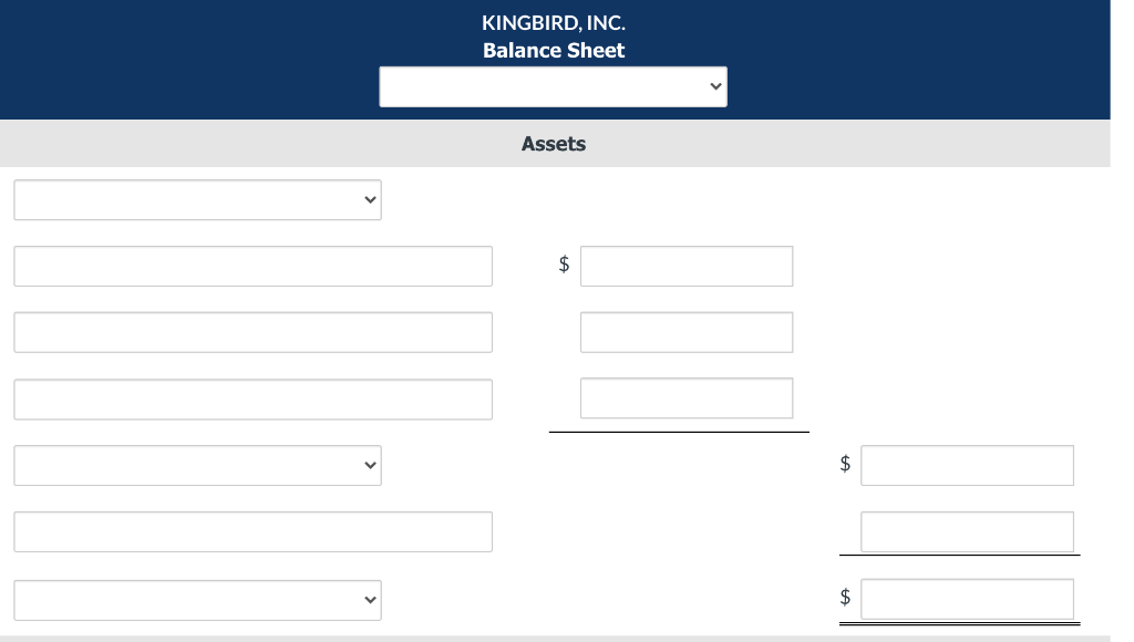 August 31. (LIST CURRENT ASSETS IN ORDER OF LIQUIDITY) + + KINGBIRD,