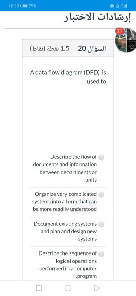  10:39 79% a. ! 20 1.5 () A data flow diagram