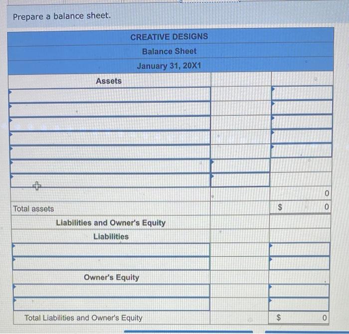 the first month of operations, is shown below. End-of-the-month adjustments must account