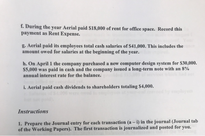 Inc. has been designing skyscrapers since 2010. The Company's post-closing trial balance
