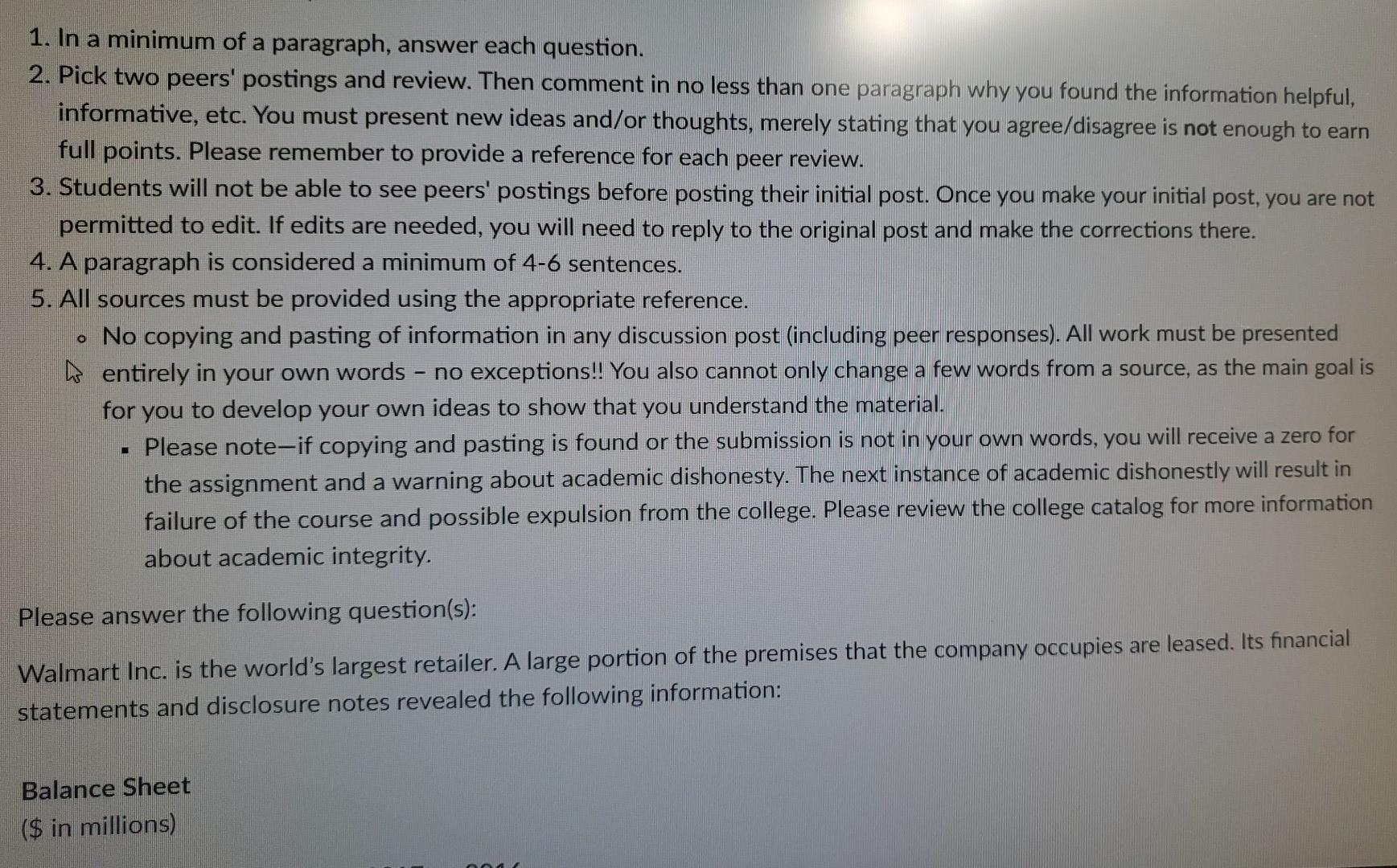 1. In a minimum of a paragraph, answer each question. 2.