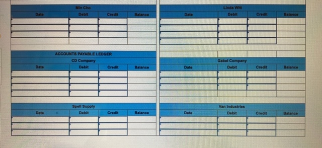 ledgers. Church Company completes these transactions and events during March of the