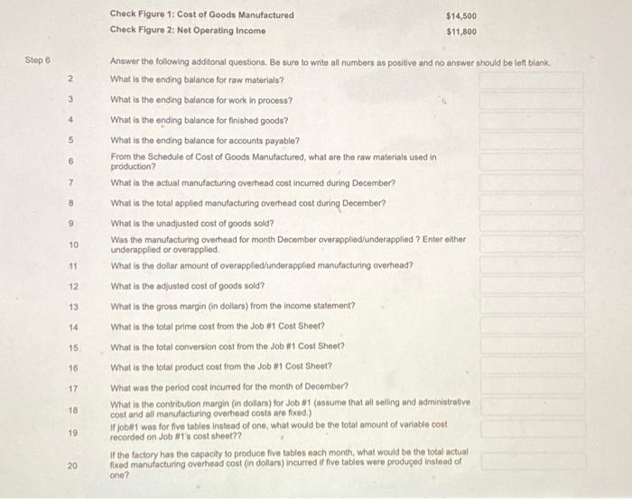 customer. This month, you have been asked to develop and manufacture two