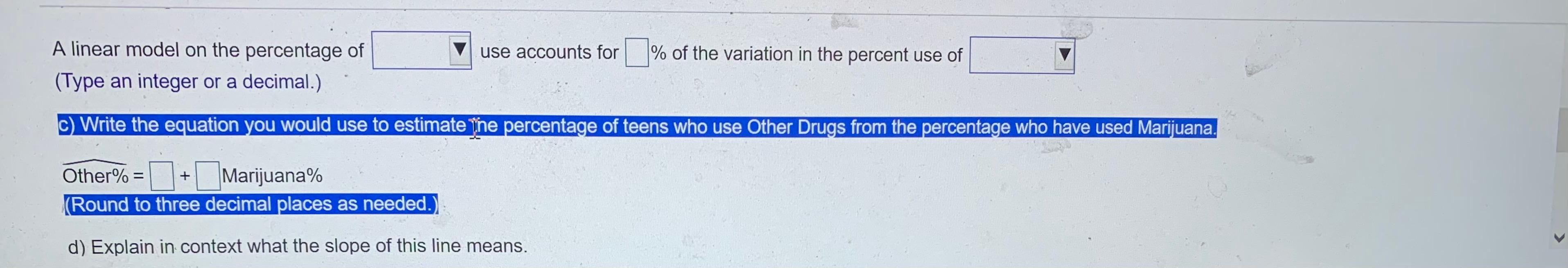 other drugs in 11 countries. Summary statistics showed that the mean percent