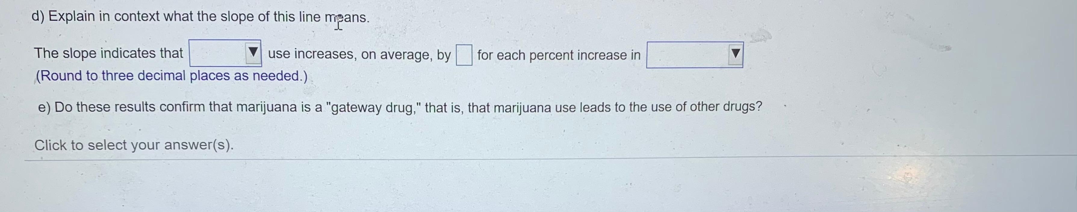 that had used marijuana was 24.7%, with a standard deviation of 15.8%.