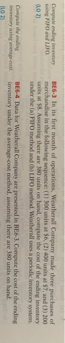 in your answers below for the ending inventory AND cost of goods