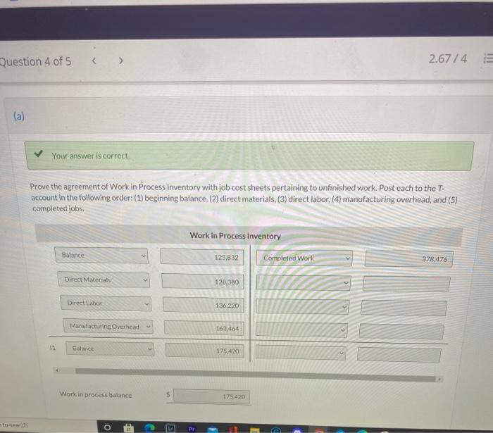A and B, but I need help solving Part C. Thanks! 2.67