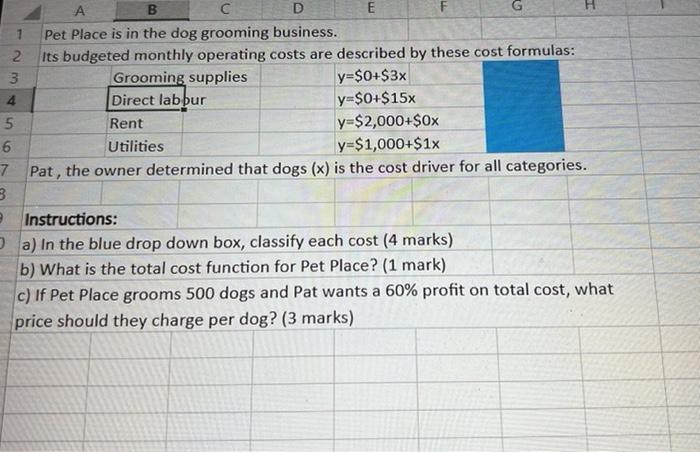  B G A C E Pet Place is in the dog