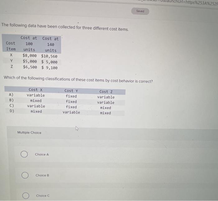  n=https%253A96252F Saved The following data have been collected for three different