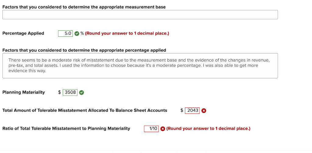 Materiality This section provides general guidelines for determining overall materiality and tolerable