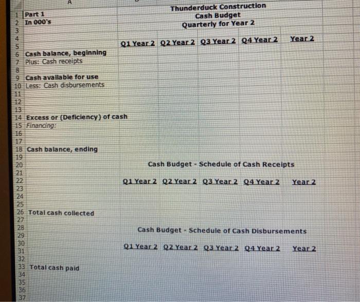 one year and reports financial information on a quarterly basis. The company